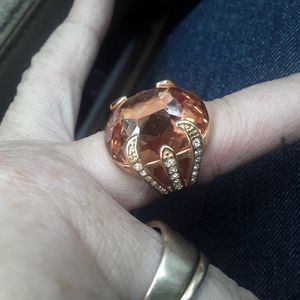 WOMENS Statement gold tone ring size 5